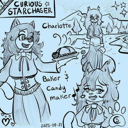 Concept art for my OC Charlotte. Concept art for my OC Charlotte.
